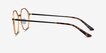 Alloy Gold & Black Aluminium AlloyEyeglass Frames from EyeBuyDirect, Side View