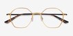 Alloy Gold & Black Aluminium AlloyEyeglass Frames from EyeBuyDirect, Closed View