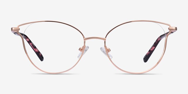 Trance Rose Gold MetalEyeglass Frames from EyeBuyDirect, Front View