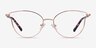 Trance Rose Gold MetalEyeglass Frames from EyeBuyDirect, Front View