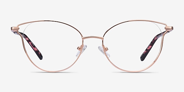 Trance Rose Gold Metal Eyeglass Frames