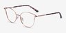 Trance Rose Gold MetalEyeglass Frames from EyeBuyDirect, Angle View