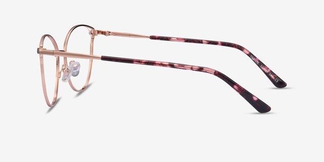 Trance Rose Gold MetalEyeglass Frames from EyeBuyDirect, Side View