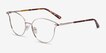 Trance Light Gold MetalEyeglass Frames from EyeBuyDirect, Angle View