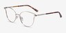 Trance Light Gold MetalEyeglass Frames from EyeBuyDirect, Angle View