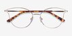 Trance Light Gold MetalEyeglass Frames from EyeBuyDirect, Closed View