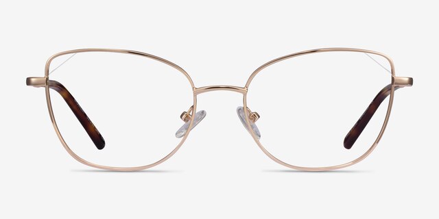 Moment Rose Gold MetalEyeglass Frames from EyeBuyDirect, Front View