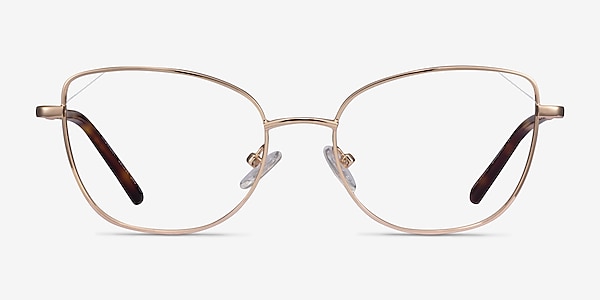 Moment Rose Gold Metal Eyeglass Frames
