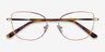 Moment Rose Gold MetalEyeglass Frames from EyeBuyDirect, Closed View