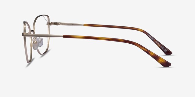 Moment Light Gold MetalEyeglass Frames from EyeBuyDirect, Side View