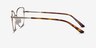 Moment Light Gold MetalEyeglass Frames from EyeBuyDirect, Side View