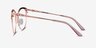 Gem Pink Rose Gold MétalMontures de lunettes de vue d'EyeBuyDirect, Vue de Côté