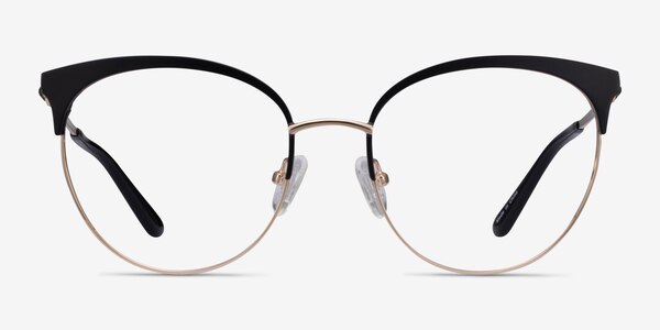 Gem Black Gold Metal Eyeglass Frames