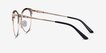 Gem Black Gold MetalEyeglass Frames from EyeBuyDirect, Side View