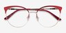 Gem Red Gold MetalEyeglass Frames from EyeBuyDirect, Closed View