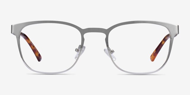 Bellamy Silver MetalEyeglass Frames from EyeBuyDirect, Front View