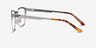 Bellamy Silver MetalEyeglass Frames from EyeBuyDirect, Side View