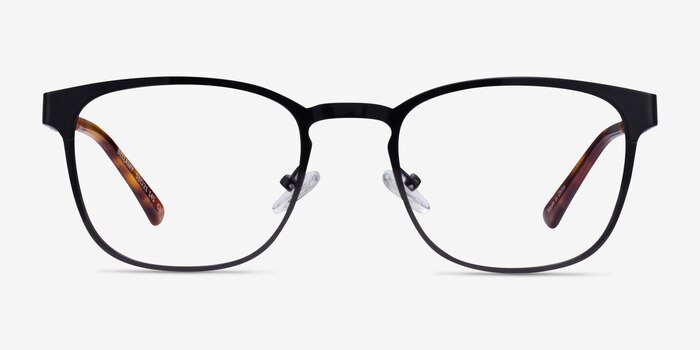 Bellamy Shiny Black Metal Eyeglass Frames from EyeBuyDirect