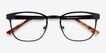 Bellamy Shiny Black MetalEyeglass Frames from EyeBuyDirect, Closed View