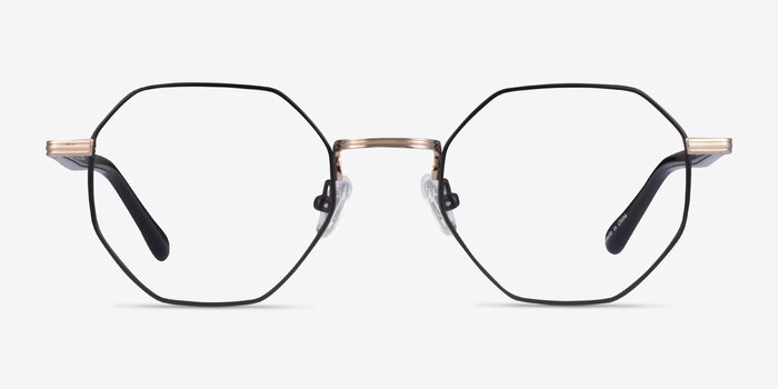 Music Black Gold Metal Eyeglass Frames from EyeBuyDirect