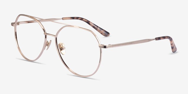 Benny Gold MetalEyeglass Frames from EyeBuyDirect, Angle View