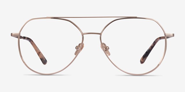 Benny Rose Gold MetalEyeglass Frames from EyeBuyDirect, Front View