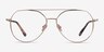 Benny Rose Gold MetalEyeglass Frames from EyeBuyDirect, Front View
