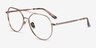 Benny Rose Gold MetalEyeglass Frames from EyeBuyDirect, Angle View