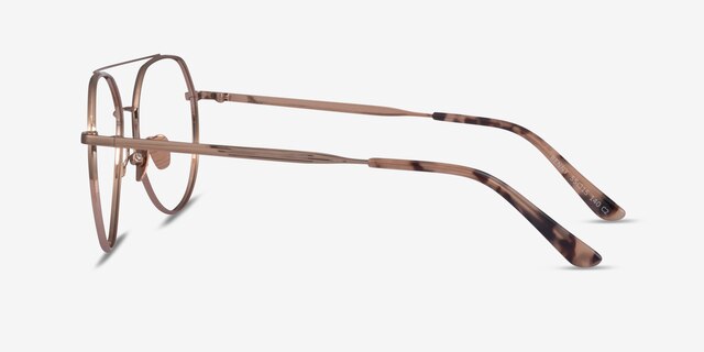 Benny Rose Gold MetalEyeglass Frames from EyeBuyDirect, Side View