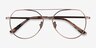Benny Rose Gold MetalEyeglass Frames from EyeBuyDirect, Closed View