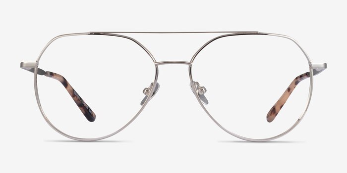 Benny Silver Metal Eyeglass Frames from EyeBuyDirect