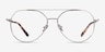 Benny Silver MetalEyeglass Frames from EyeBuyDirect, Front View