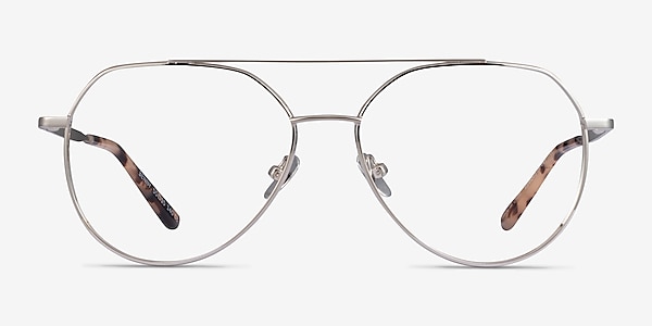 Benny Silver Metal Eyeglass Frames