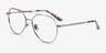 Benny Silver MetalEyeglass Frames from EyeBuyDirect, Angle View