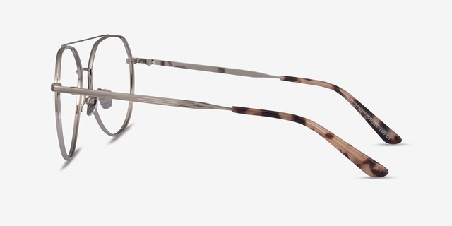 Benny Silver MetalEyeglass Frames from EyeBuyDirect, Side View