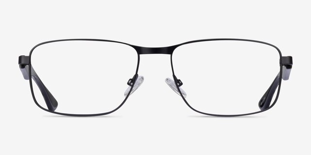 Possibility Matte Black AcetateEyeglass Frames from EyeBuyDirect, Front View
