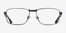 Possibility Matte Black AcetateEyeglass Frames from EyeBuyDirect, Front View