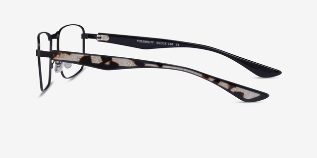 Possibility Matte Black AcetateEyeglass Frames from EyeBuyDirect, Side View