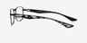 Possibility Matte Black AcetateEyeglass Frames from EyeBuyDirect, Side View