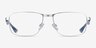 Possibility Silver AcetateEyeglass Frames from EyeBuyDirect, Front View