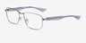 Possibility Silver AcetateEyeglass Frames from EyeBuyDirect, Angle View