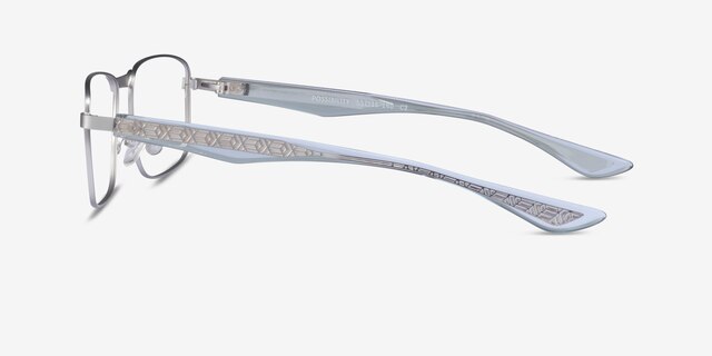 Possibility Silver AcetateEyeglass Frames from EyeBuyDirect, Side View