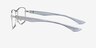 Possibility Silver AcetateEyeglass Frames from EyeBuyDirect, Side View