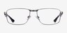 Possibility Matte Gunmetal AcetateEyeglass Frames from EyeBuyDirect, Front View