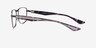 Possibility Matte Gunmetal AcetateEyeglass Frames from EyeBuyDirect, Side View