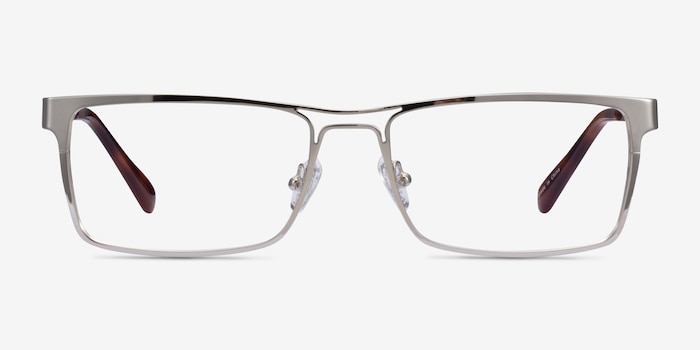 Biloxi Silver Metal Eyeglass Frames from EyeBuyDirect