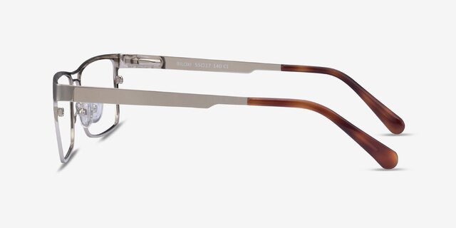 Biloxi Silver MetalEyeglass Frames from EyeBuyDirect, Side View