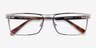 Biloxi Silver MetalEyeglass Frames from EyeBuyDirect, Closed View
