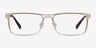 Biloxi Gold MetalEyeglass Frames from EyeBuyDirect, Front View