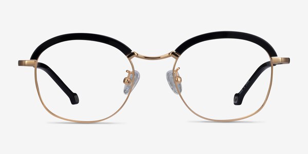 Ochoa Black  Gold Acetate-metal Montures de lunettes de vue